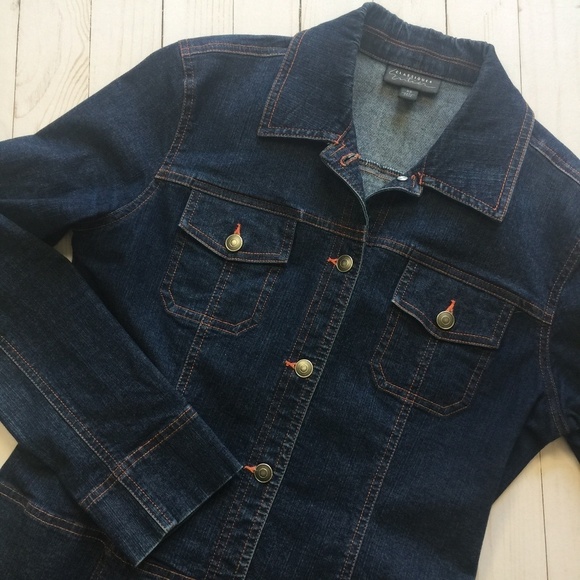 CLASSIQUES ENTIER Denim Jeans Jacket XS EUC - Picture 3 of 7